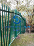 factory supply pvc coated  galvanized palisade fence